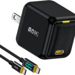 AOHI pd 充電器 65w 対応 USB‐C ac アダプター 急速充電 65w 65w usb-c 充電器 (新型GaN+ 窒化ガリウム採用/PSE技術基準適合) 充電器 type-c iPhone14/ 15 / 15 plus/15pro/15 Pro max/Android/MacBook...